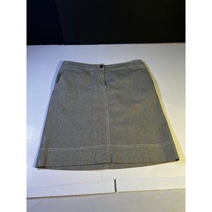 Talbot Skirt Size 8 Green/White vertical lines